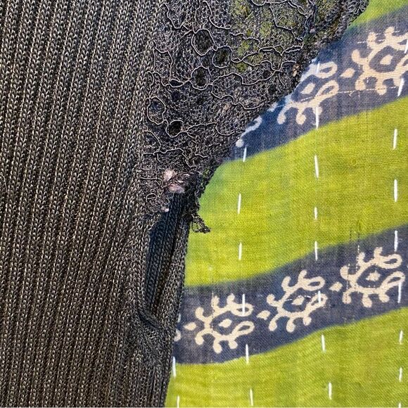 Zara Knit Italian Yarn Black Lace Open Back Maxi Dress Size Small - Picture 11 of 16